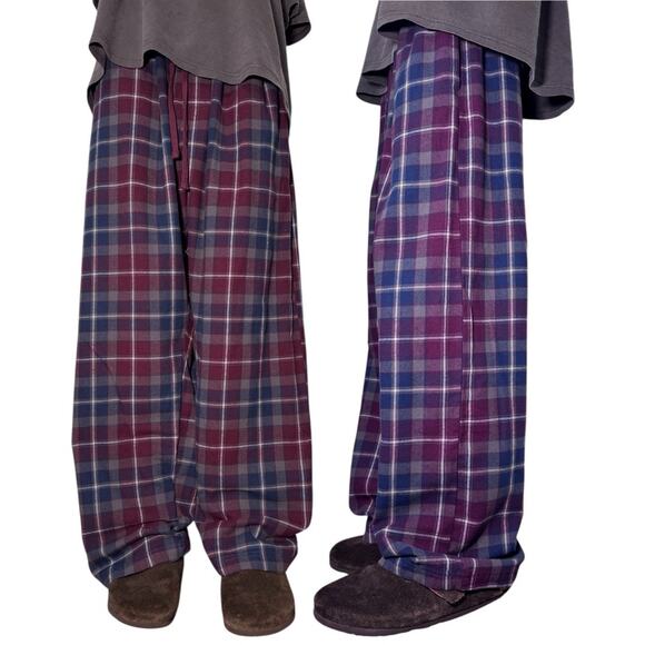 Baggy Fit y2k Eddie Bauer PJs Pajamas XXL Skater Style Type Wide Leg - Picture 1 of 8